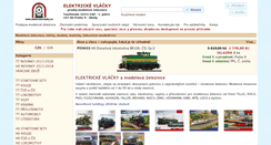 Desktop Screenshot of elektrickevlacky.cz